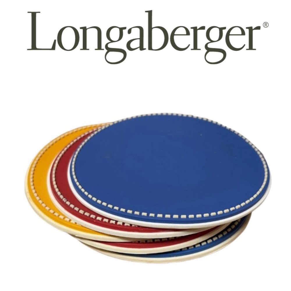 Longaberger Sunny Days Coaster 5 Piece Set